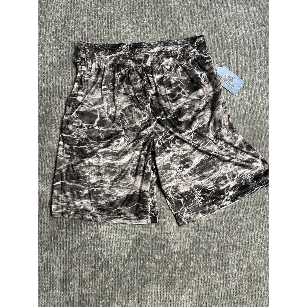 MOSSY OAK FISHING ELEMENTS CAMO MENS GYM SHORTS Performance XL NWT